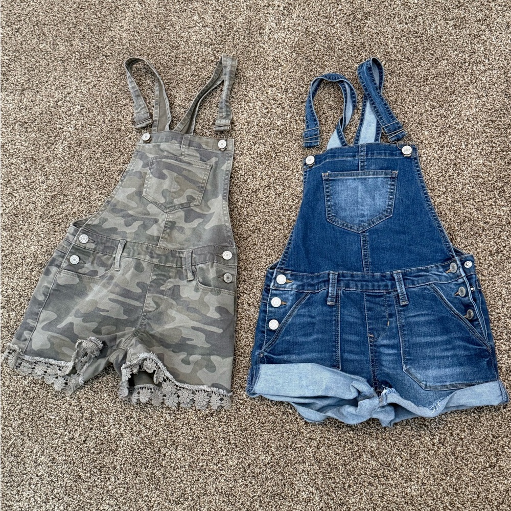 SO Camo and Denim Kids Overalls